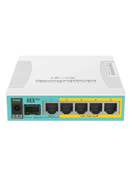 Mikrotik hEX PoE Routeur Blanc